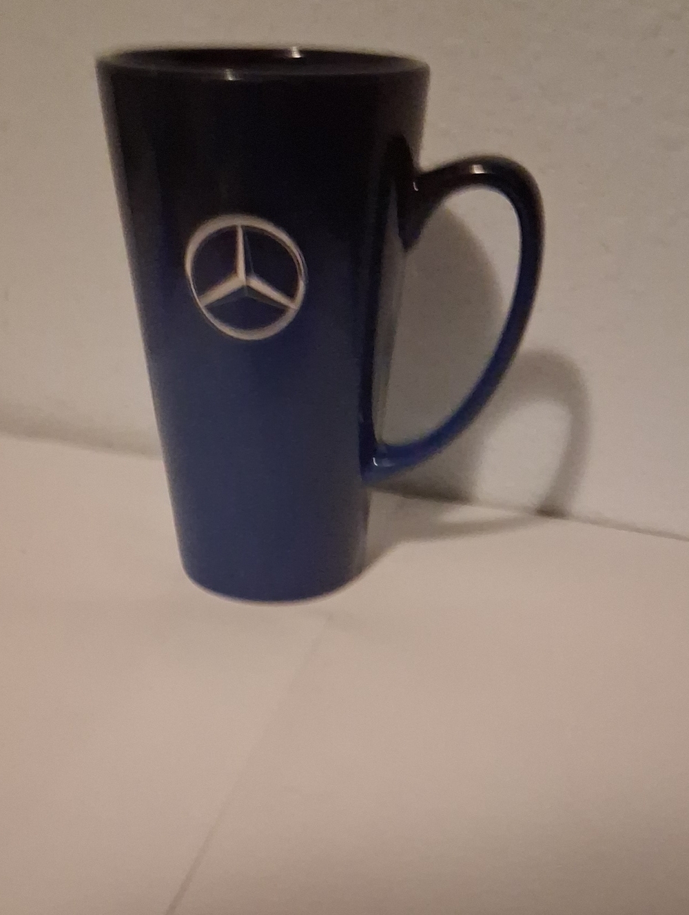 Mercedes-Benz Blue Ceramic Tall Coffee Mug